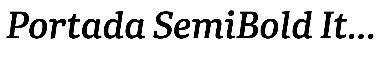 Portada SemiBold Italic